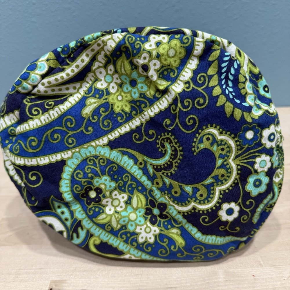 Vera Bradley Rhythm & Blues Drawstring Ditty Bag Water Resistant Lined Beach Bag - Picture 7 of 7